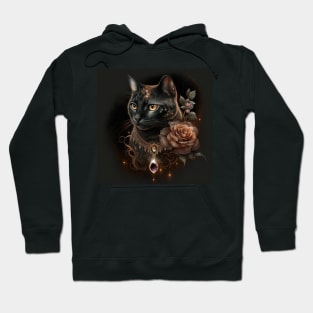 Gothic Cat Divine Black beauty Hoodie